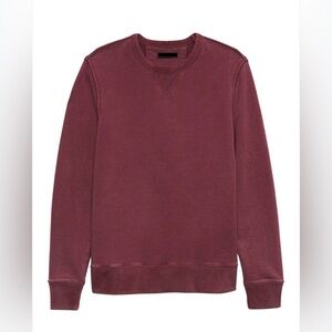 Banana Republic Factory Cotton Burgundy Maroon Red Sweatshirt Size Large